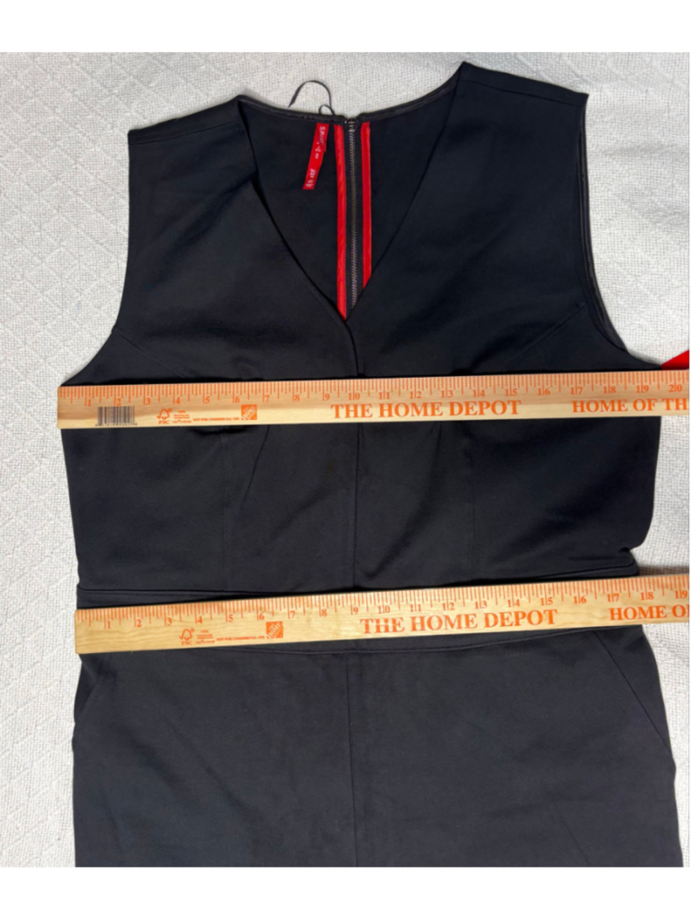 Spanx The Perfect Sleeveless Jumpsuit Black Flare Leg Size XL NWT - Picture 6 of 11